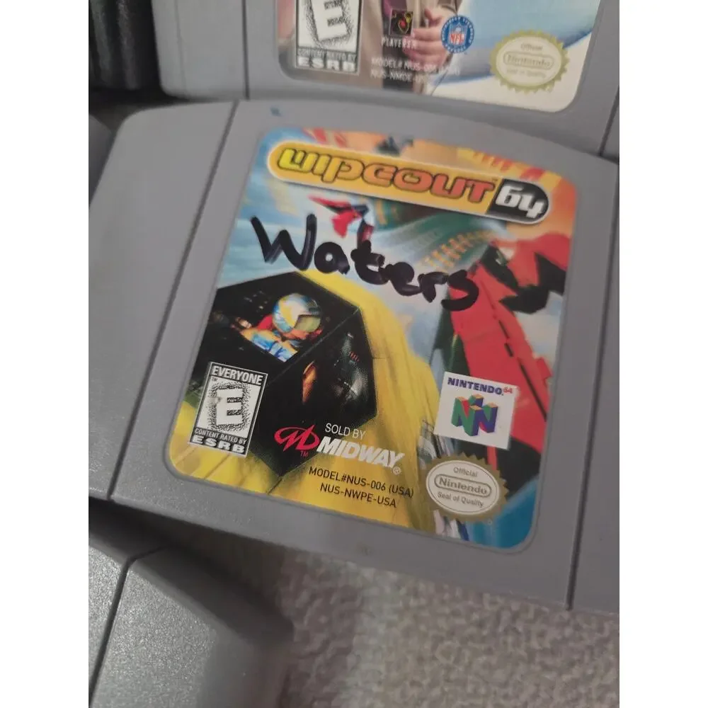 Vtg Lot 5 Nintendo N64 Games Sports NBA Madden Wipeout Arcade